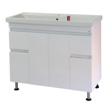 Фостер -100 Тумба напольная с 2 ящ. белая