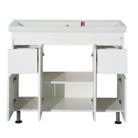 Фостер -100 Тумба напольная с 2 ящ. белая