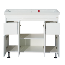 Фостер -100 Тумба напольная с 2 ящ. белая