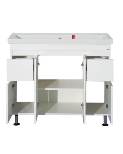 Фостер -100 Тумба напольная с 2 ящ. белая