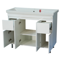 Фостер -100 Тумба напольная с 2 ящ. белая