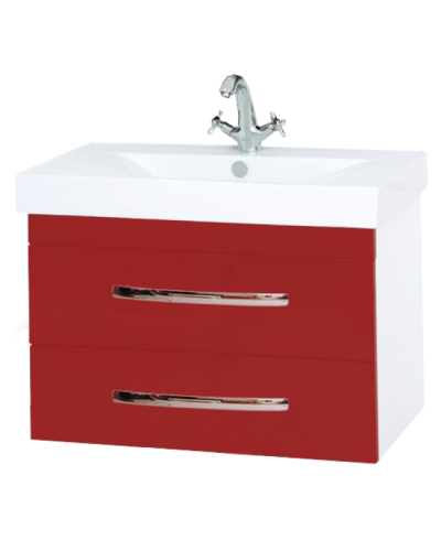 Эмилия -90 Тумба подвесная красная