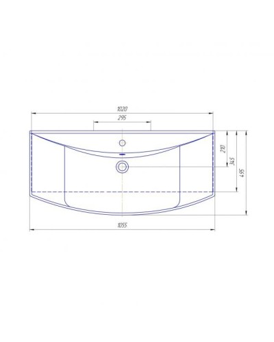 Эмма -105 Тумба прямая сиреневая