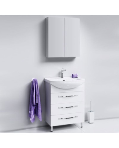 Тумба под раковину Aqwella Аллегро 65 Agr.01.06/3 Белая