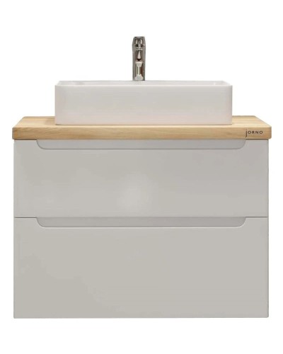 Тумба белый глянец 80 см Jorno Wood Wood.01.80/P/W + Wood.06.80/LW