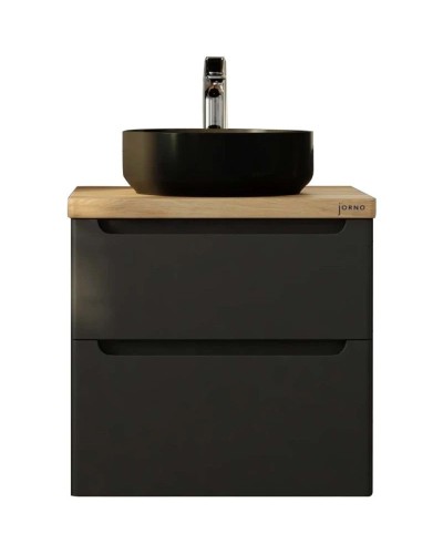 Тумба серый матовый 60 см Jorno Wood Wood.01.60/P/GR + Wood.06.60/LW