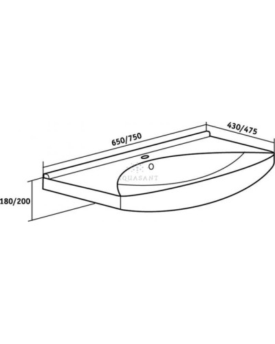 Джулия - 75 Тумба прямая белая White О
