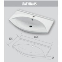 Джулия - 85 Тумба прямая белая White О