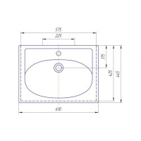 Лайм - 60 Тумба напольная  с 2 ящ. комбинированная О