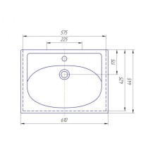 Лайм - 60 Тумба напольная  с 2 ящ. комбинированная О