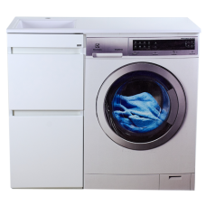 Фостер - 40 Тумба напольная 2 ящ. под стиральную машину, белая