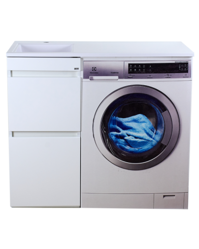 Фостер - 40 Тумба напольная 2 ящ. под стиральную машину, белая