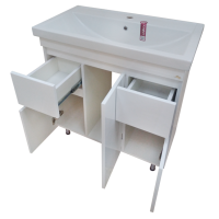 Фостер - 80 Тумба напольная с 2 ящ. белая О