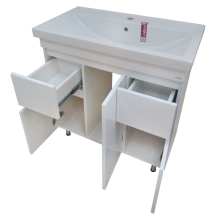 Фостер - 80 Тумба напольная с 2 ящ. белая О