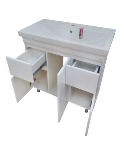 Фостер - 80 Тумба напольная с 2 ящ. белая О