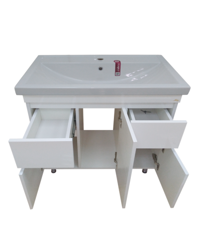 Фостер - 80 Тумба напольная с 2 ящ. белая О