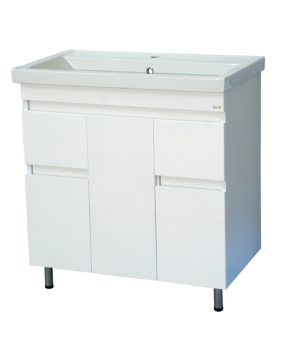 Фостер - 80 Тумба напольная с 2 ящ. белая О