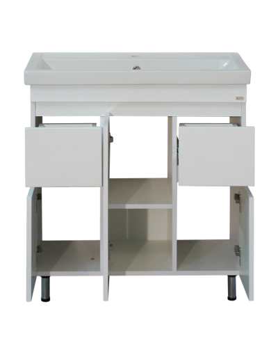 Фостер - 80 Тумба напольная с 2 ящ. белая О