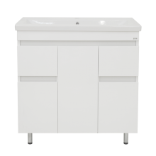 Фостер - 80 Тумба напольная с 2 ящ. белая О