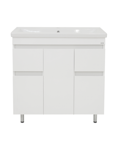 Фостер - 80 Тумба напольная с 2 ящ. белая О