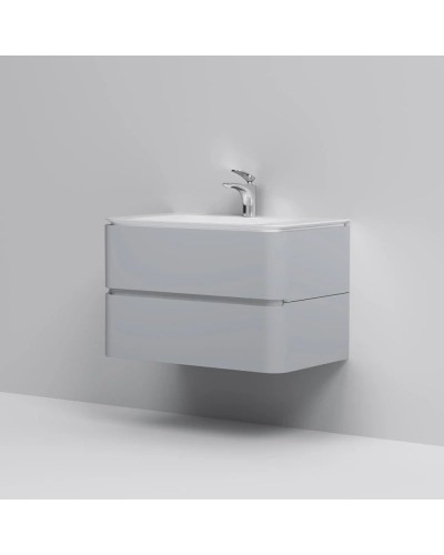 Тумба серый шелк глянец 80 см Am.Pm Sensation M30FHX0802FG