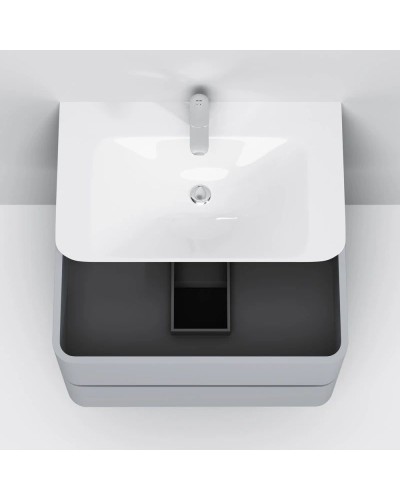 Тумба серый шелк глянец 80 см Am.Pm Sensation M30FHX0802FG