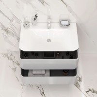 Тумба серый шелк глянец 80 см Am.Pm Sensation M30FHX0802FG