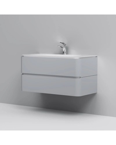 Тумба серый шелк глянец 100 см Am.Pm Sensation M30FHX1002FG