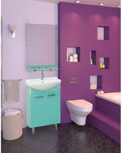 Джулия - 65 Тумба прямая голубая О