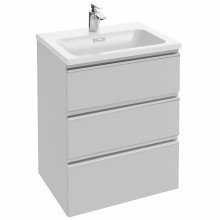 Тумба под раковину Jacob Delafon Vox 60 EB2050-RA-G1C подвесная Белая глянцевая