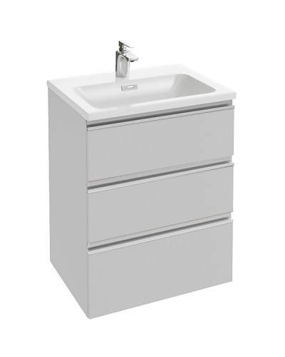 Тумба под раковину Jacob Delafon Vox 60 EB2050-RA-G1C подвесная Белая глянцевая