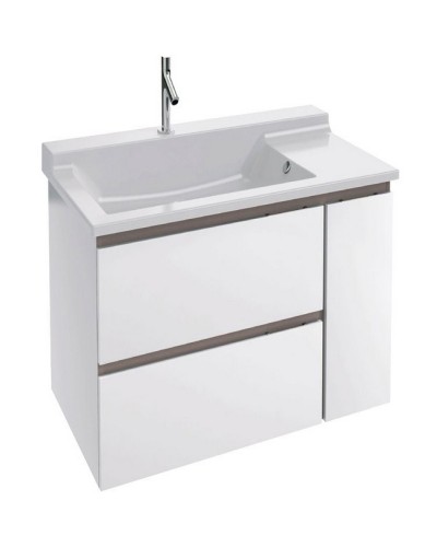 Тумба под раковину Jacob Delafon Soprano 76 EB1333-N18 подвесная Белая