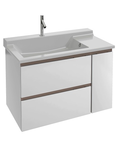 Тумба под раковину Jacob Delafon Soprano 96 EB1334-N18 подвесная Белая