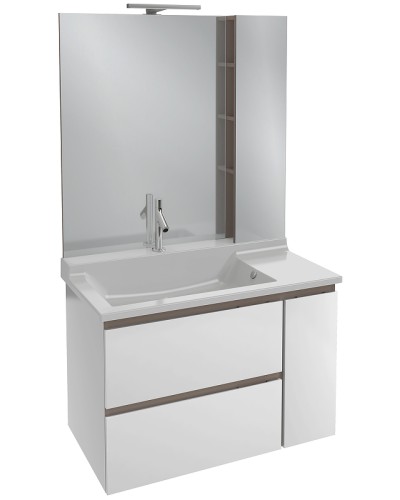 Тумба под раковину Jacob Delafon Soprano 96 EB1334-N18 подвесная Белая