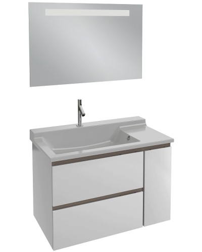 Тумба под раковину Jacob Delafon Soprano 96 EB1334-N18 подвесная Белая