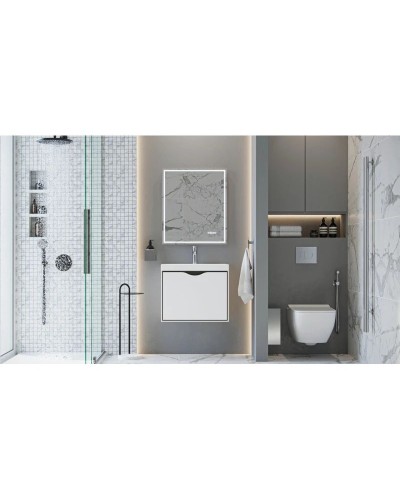 Тумба белый/графит 59,3 см Velvex Rigli tpRIG.60.1Y-21.631.231