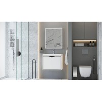 Тумба белый/графит 59,3 см Velvex Rigli tpRIG.60.1Y-21.631.231