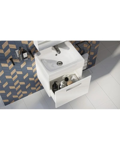 Тумба белый матовый 49,3 см Velvex Estea tpEST.50.1Y-233