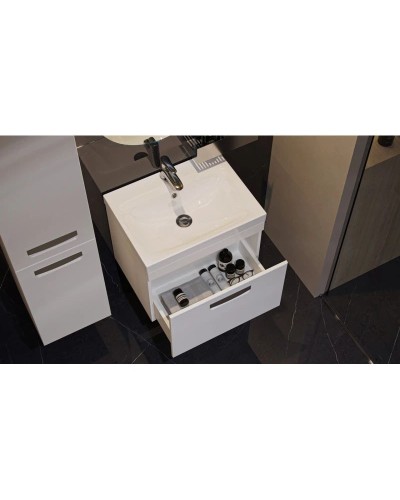 Тумба белый матовый 59,3 см Velvex Estea tpEST.60.1Y-233