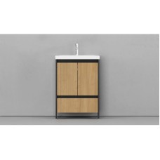 Тумба черный матовый/шатанэ 58,9 см Velvex Klaufs tnKLA.60.2D.1Y-617.217