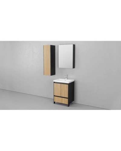 Тумба черный матовый/шатанэ 58,9 см Velvex Klaufs tnKLA.60.2D.1Y-617.217