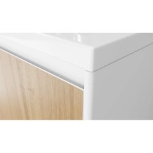 Тумба белый матовый/шатанэ 78,9 см Velvex Klaufs tnKLA.80.2Y-617.216