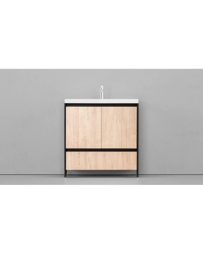 Тумба черный матовый/шатанэ 78,9 см Velvex Klaufs tnKLA.80.2D.1Y-617.217