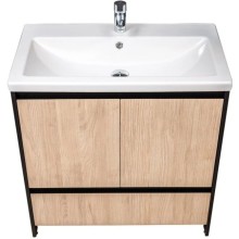 Тумба черный матовый/шатанэ 78,9 см Velvex Klaufs tnKLA.80.2D.1Y-617.217