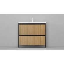 Тумба черный матовый/шатанэ 88,3 см Velvex Klaufs tnKLA.90.2Y.NEW-617.217