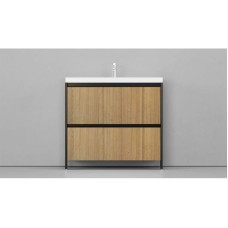 Тумба черный матовый/шатанэ 88,3 см Velvex Klaufs tnKLA.90.2Y.NEW-617.217