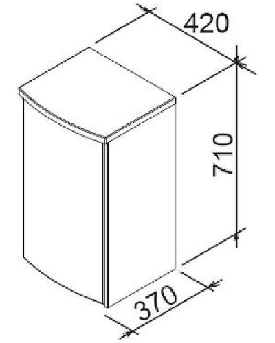 Тумба Ravak Uni PS 42 X000000167 Береза Белая