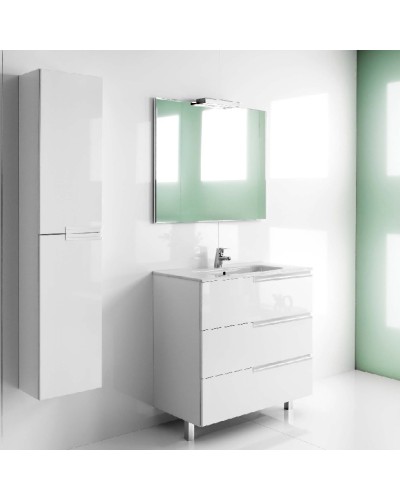 Тумба под раковину Roca Victoria Nord Ice Edition 60 ZRU9302834 подвесная 3 ящика Белый глянец