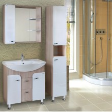 Тумба под раковину Onika Стиль 75 Светлый ясень Белый