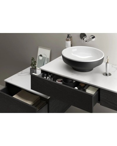 Тумба черный дуб 120 см L VitrA Origin 65679